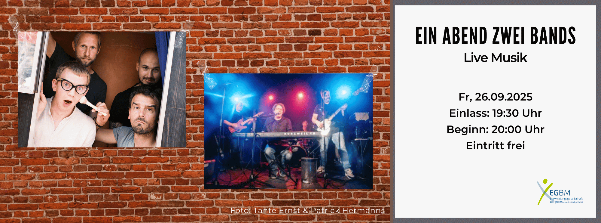 2025.09.26 Ein Abend Zwei Bands Tante Ernst Stereokult