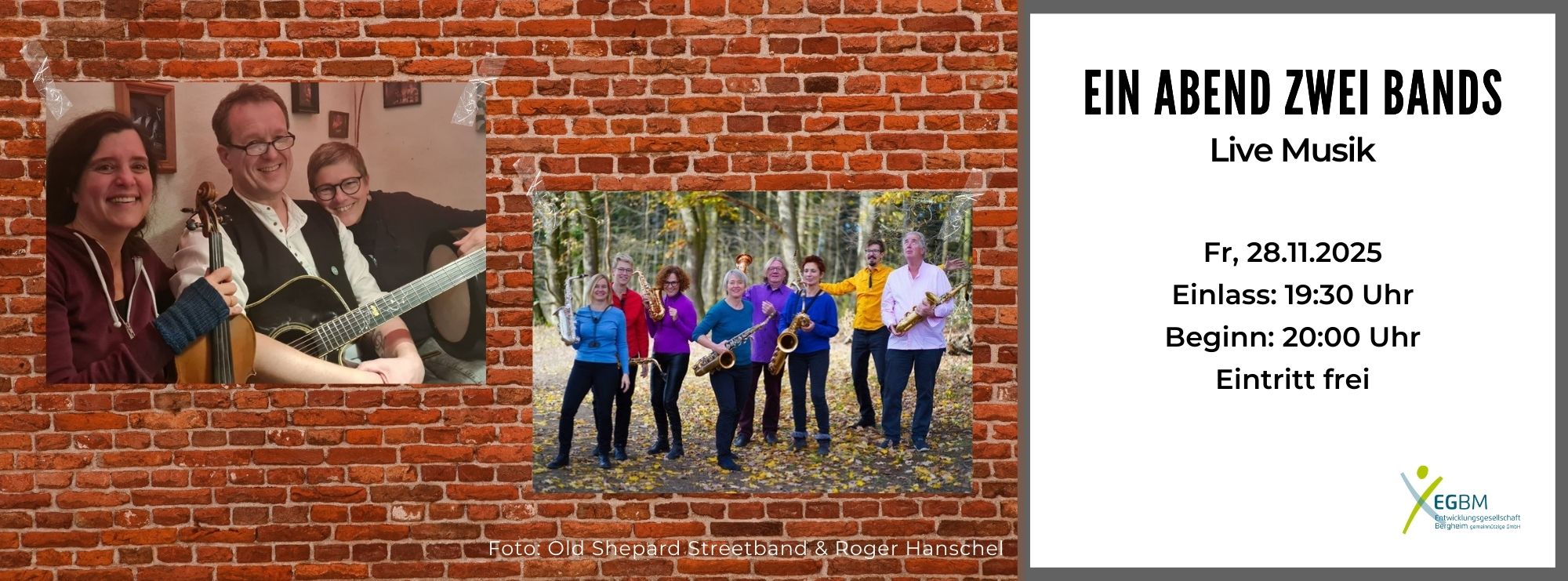 2025.11.28 Ein Abend Zwei Bands Old Shepard Streetband Sax Pur